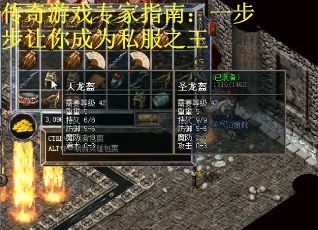 传奇游戏专家指南：一步步让你成为私服之王