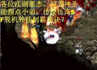 各位江湖豪杰，何方神圣能指点小弟，传授传奇SF脱机外挂制霸秘诀？