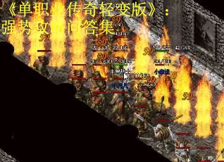 《单职业传奇轻变版》：强势攻略问答集